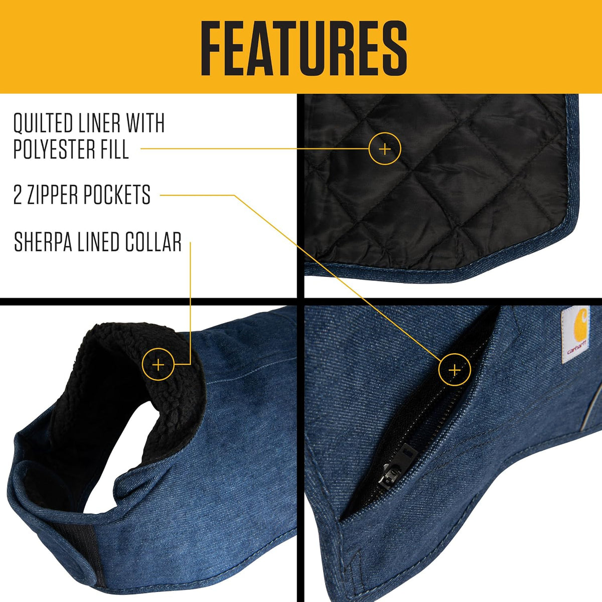Carhartt Firm Duck Dog Chore Coat - Denim / Small - image 3