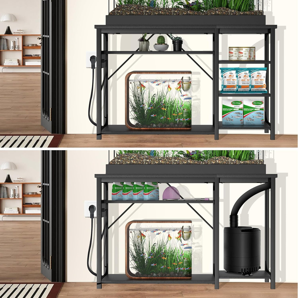 Keelian 55-75 Gallon Fish Tank Stand With Power Outlets for Aquarium - 20-29 Gallon - image 3