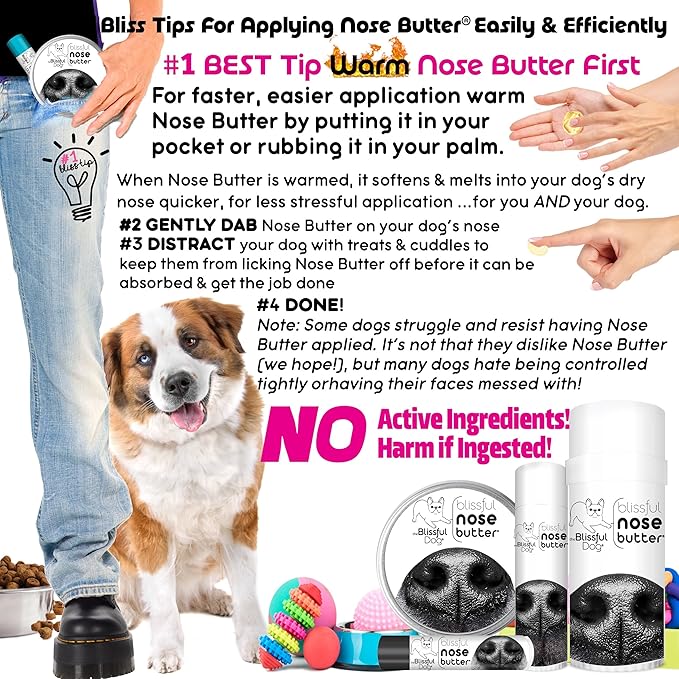 3 Cute Puppies Unscented Nose Butter - Dog Nose Butter, 1 Ounce
