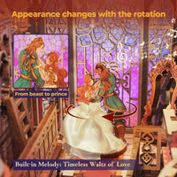 Tonecheer DIY Book Nook Kit 3D Wooden Puzzle Fairy Tale Miniature - Enchanted Rose - image 2