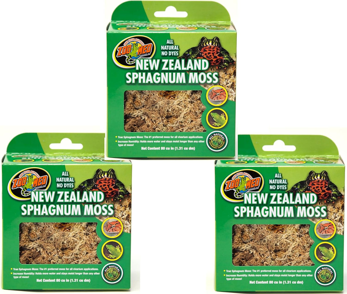 Zoo Med Laboratories New Zealand Sphagnum Moss, 240 Cubic Inch – Daily Care for Reptiles And Amphibians