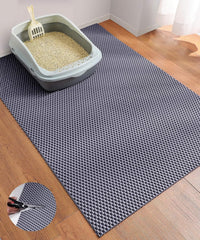 Cat Litter Mat, Cut to Fit Any Place - Grey / 40x28 Inch