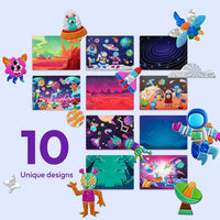 Klever Kits Unicorn Foil Art, Arts & Crafts for Kids 4 and Up - Space - image 2