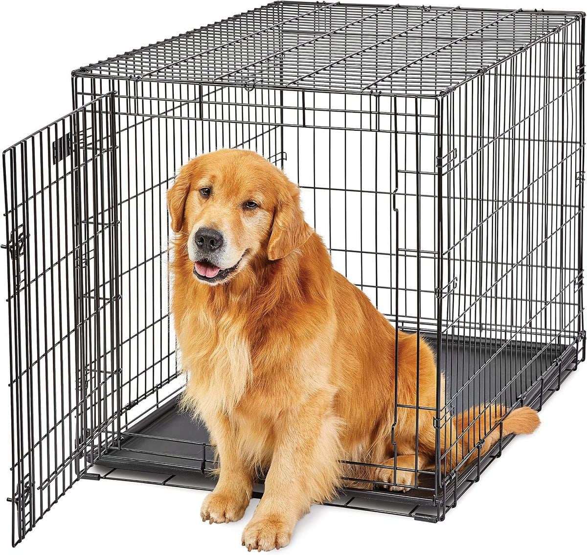 LifeStages by MidWest 36-Inch Double Door Crate, M-L Breeds - Single Door / Fits 42-inch Crate