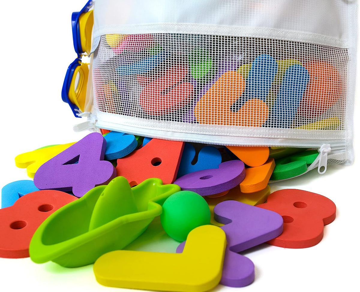 2 x Mesh Bath Toy Organizer + 8 Ultra Strong Hooks - White Corner - image 4