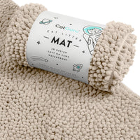 CatGuru Cat Litter Mat, Waterproof Litter Box Mat - Sand/ Heavy-duty / XL