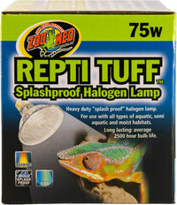 Zoo Med Turtle Tuff Splashproof Halogen Lamp 75 Watts – Essentials for Reptiles And Amphibians - 75 W (Pack of 1) - image 4