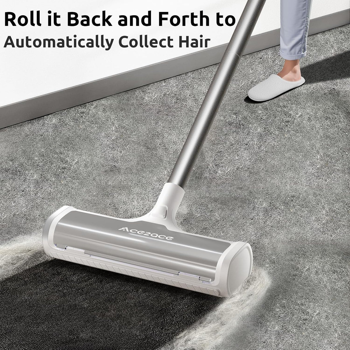 ACE2ACE A3 Pro Carpet Roller for Pet Hair - Gray - image 2