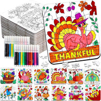 MUOUAKATE Christian Halloween crafts for kids, 24 blank coloring puzzle sets - view 7