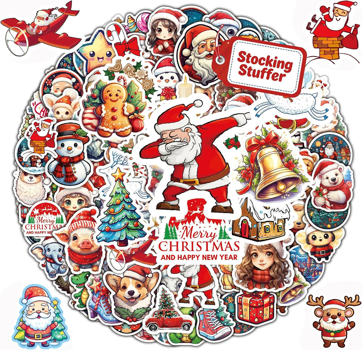 win4pdlay 200 waterproof vinyl stickers for kids with cute kawaii designs for water bottles - view 2