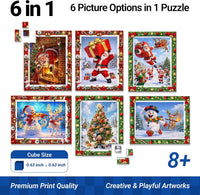 TOSY Picture Cube Enchanted Holiday 6-in-1 magnetic picture puzzle in frame - view 11