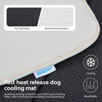 Dog Cooling Mat for Large Dogs, 35"x23" Memory Foam Pet Pad – Essentials for Dogs - Dark Beige / 24"L x18"W x 0.8"H - image 4