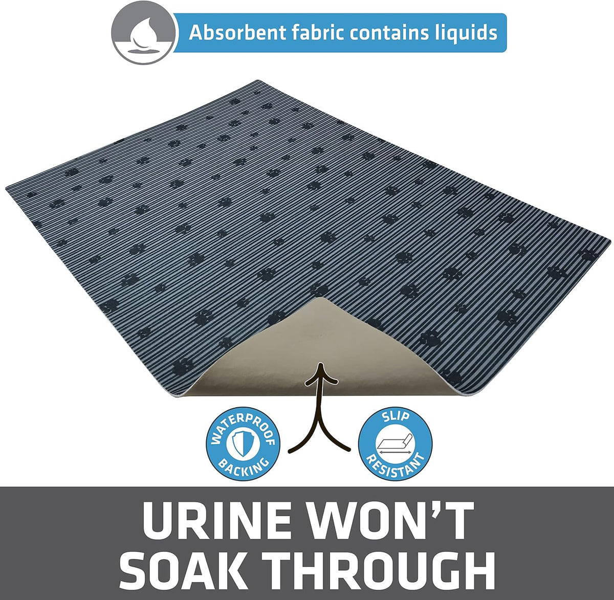 Drymate Cat Litter Box Mat, Litter Trapping Mat, Gray, 20x28 – Daily Care for Cats - image 3