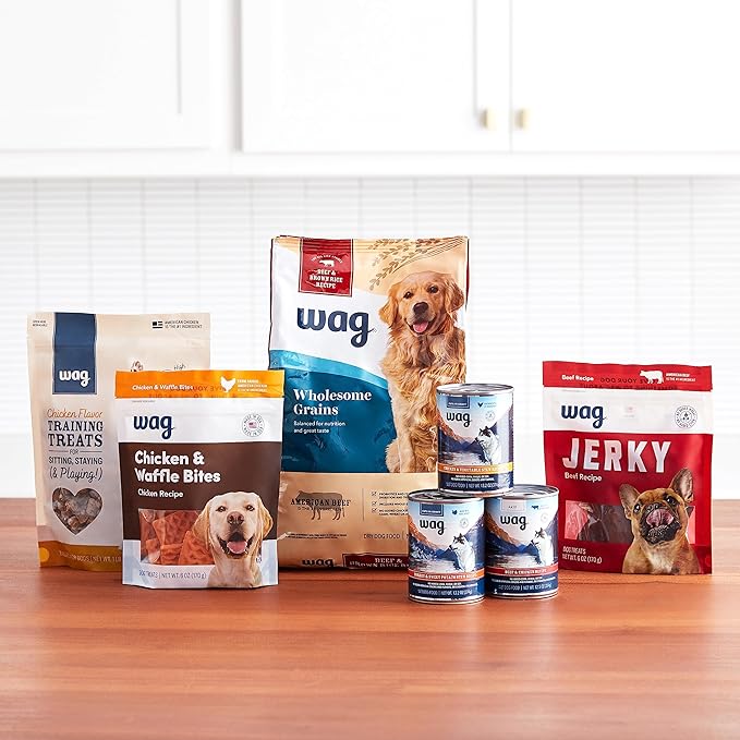 Amazon Brand - Wag Dental Dog Treats to Help Clean Teeth & Freshen Breath - Medium, Unflavored, 36 Count (Pack of 1)