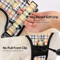 NESTROAD Dog Harness for Medium Sized Dog - Checkered Beige / X-Large - image 3