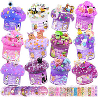 6-Pack Pink Slime Kit for Girls - Purple