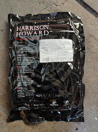 Harrison Howard CareMaster Horse Fly Mask Half Face with Ears Black/Purple Retro Medium Cob
