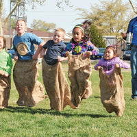 6 Pack Burlap Potato Sack Race Bags - Set of 6 - image 3