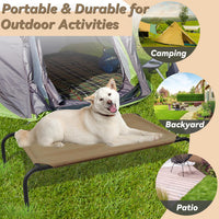 Raised Pet Cot for Small Pets – Essentials for Dogs - Large / Brown - image 3