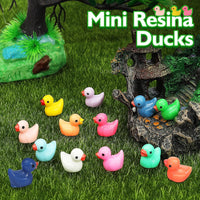 Rachan130 Pcs Mini Ducks Bulk Resin Duck Figurines for Miniature - 130 - image 4