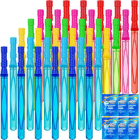 JOYIN 14.6’’ Big Bubble Wands for Kids, Outdoors Toy Activity - Bubble Wand 36 PCS