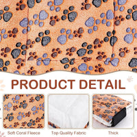 4 Pack Soft Pet Bed Mat Small Dog Crate Fleece – Essentials for Dogs - 21 x 14 Inches / Vivid Color - image 2
