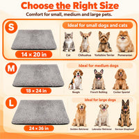 PatiencET Self Warming Cat Bed for Indoor Cats 18'' x 24'' - Gray / 14*20 - image 3