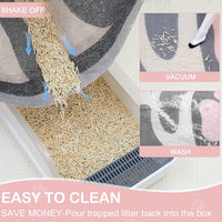 Large Cat Litter Mat, 40"x30" Litter Trapping Mat – Daily Care for Cats - image 2