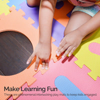 SAFEST Non Toxic Alphabet Puzzle Mat, ABC + Numbers 0 to 9 - 36 Tiles: Alphabet & Numbers - image 4