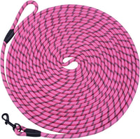 Hi Kiss Dog/Puppy Obedience Recall Training Agility Lead - 30 Feet / U1:Pink-Diam 1/3"