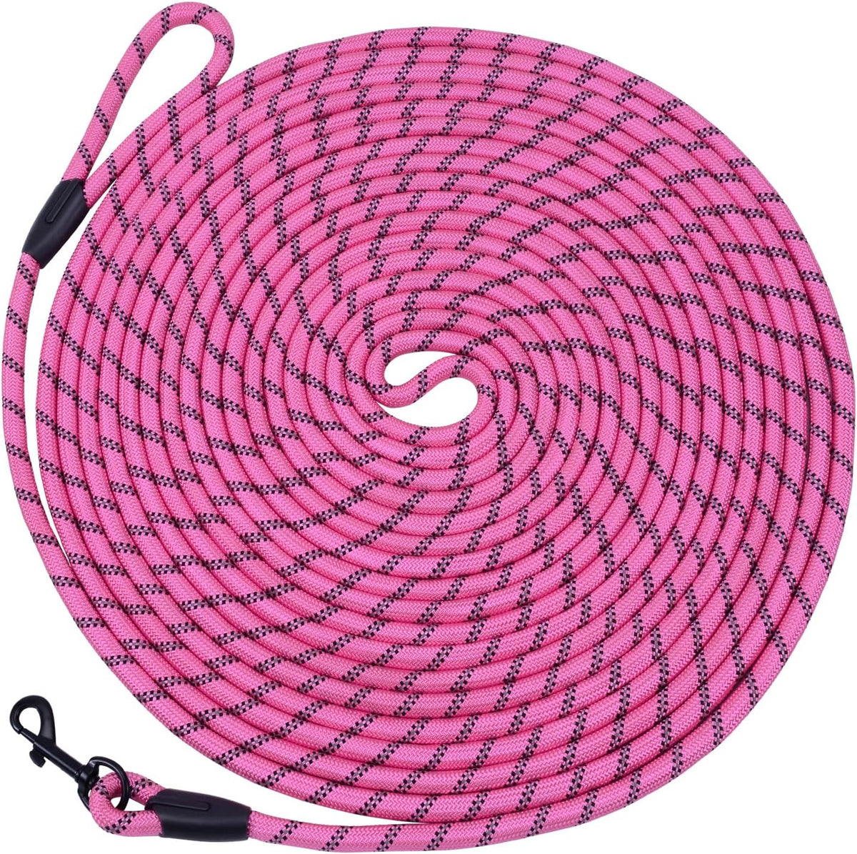 Hi Kiss Dog/Puppy Obedience Recall Training Agility Lead - 30 Feet / U1:Pink-Diam 1/3"