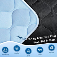 Dog Cooling Mat for Large Dogs - Ice Blue Wave Stitching / Medium - image 3