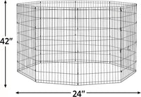 New World by MidWest 24-Inch Exercise Pen, No Door - Large Dog Pen: 42-Inch High - image 3