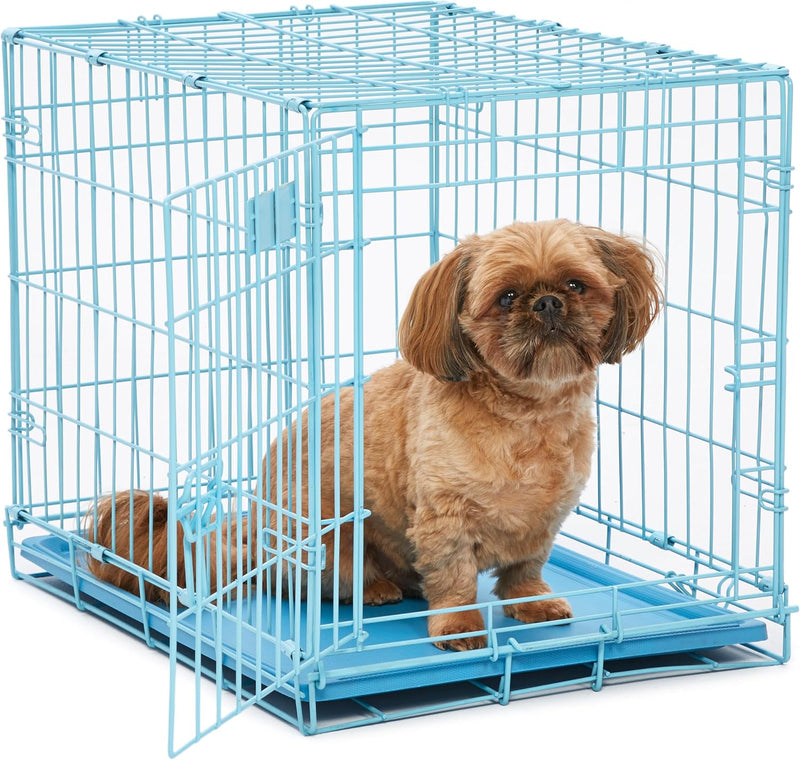 Midwest 24-Inch Pink Single Door iCrate, for Small Breeds - Blue / 24-Inch