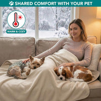 PetAmi Waterproof Dog Blanket, Leakproof Pee Proof Cat Blanket - Taupe/Beige / Medium (29x40) - image 4