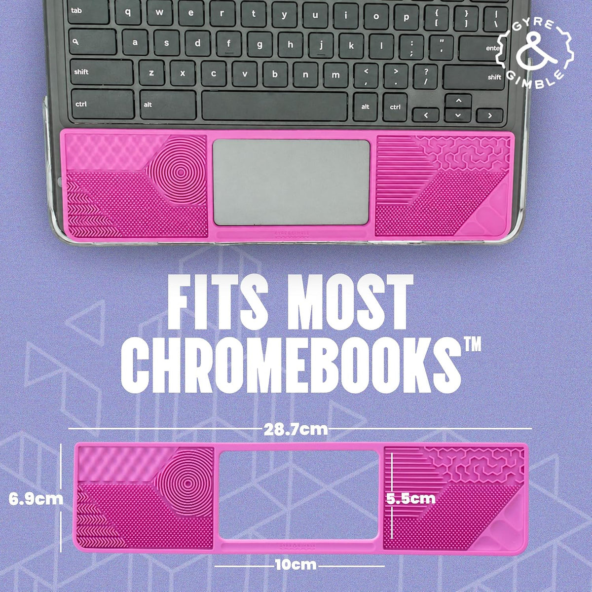 Gyre & Gimble silicone Chromebook gidget sensory palm rest with trackpad cutout - view 11