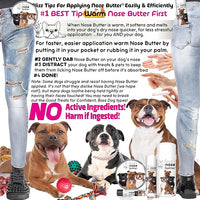 The Blissful Dog Staffordshire Bull Terrier Nose Butter for Dry, Cracked Skin, Lick-Safe Dog Nose Balm with Moisturizing Shea Butter, Almond, Olive, and Essential Oils, Pet Supplies, Uncented, 1 oz.