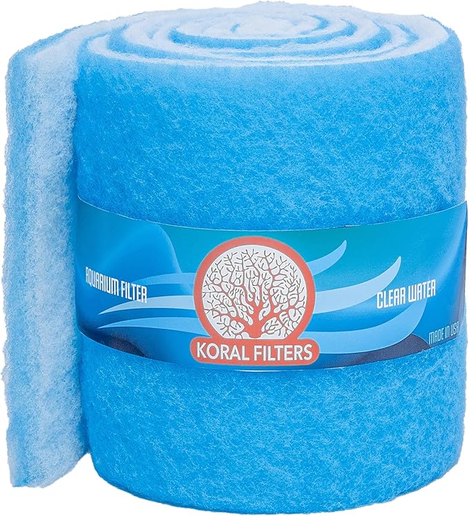 Aquarium Filter Media Pad Cut to Fit Roll, 12" x 72" (6 ft)