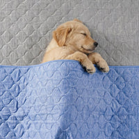 Cozy Bliss Leakproof Cooling Blanket for Large Dogs, Q-Max 0.5 - Heather Haze Blue / 60*80 - image 3