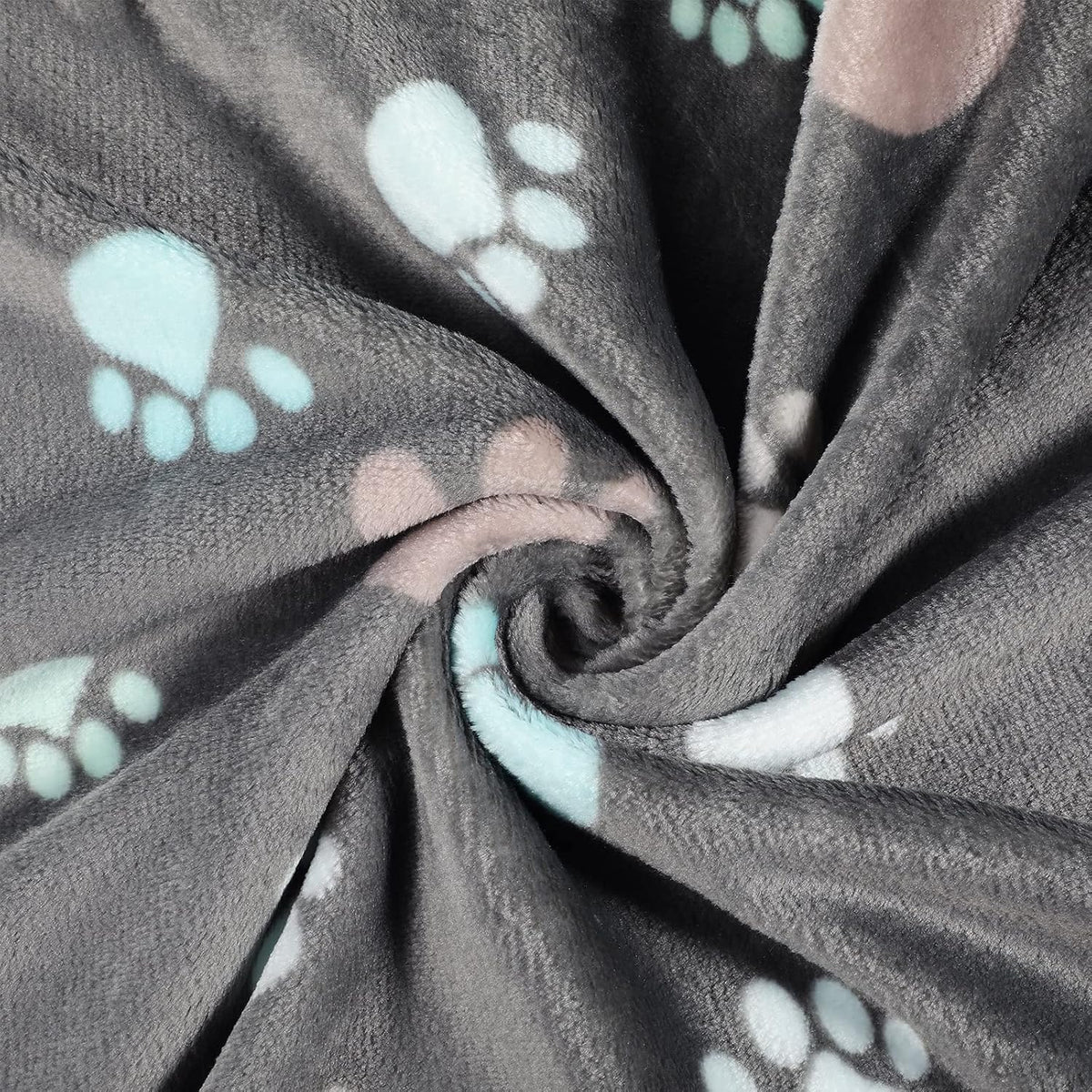 Tegeme 12 Pcs Puppy Blanket for Litter Dog Cat - Dark Gray / 23 x 16 Inch - image 3