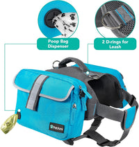 PetAmi Dog Backpack for Medium Large Dogs, Hiking Saddle Bag - Medium / Blue - image 4
