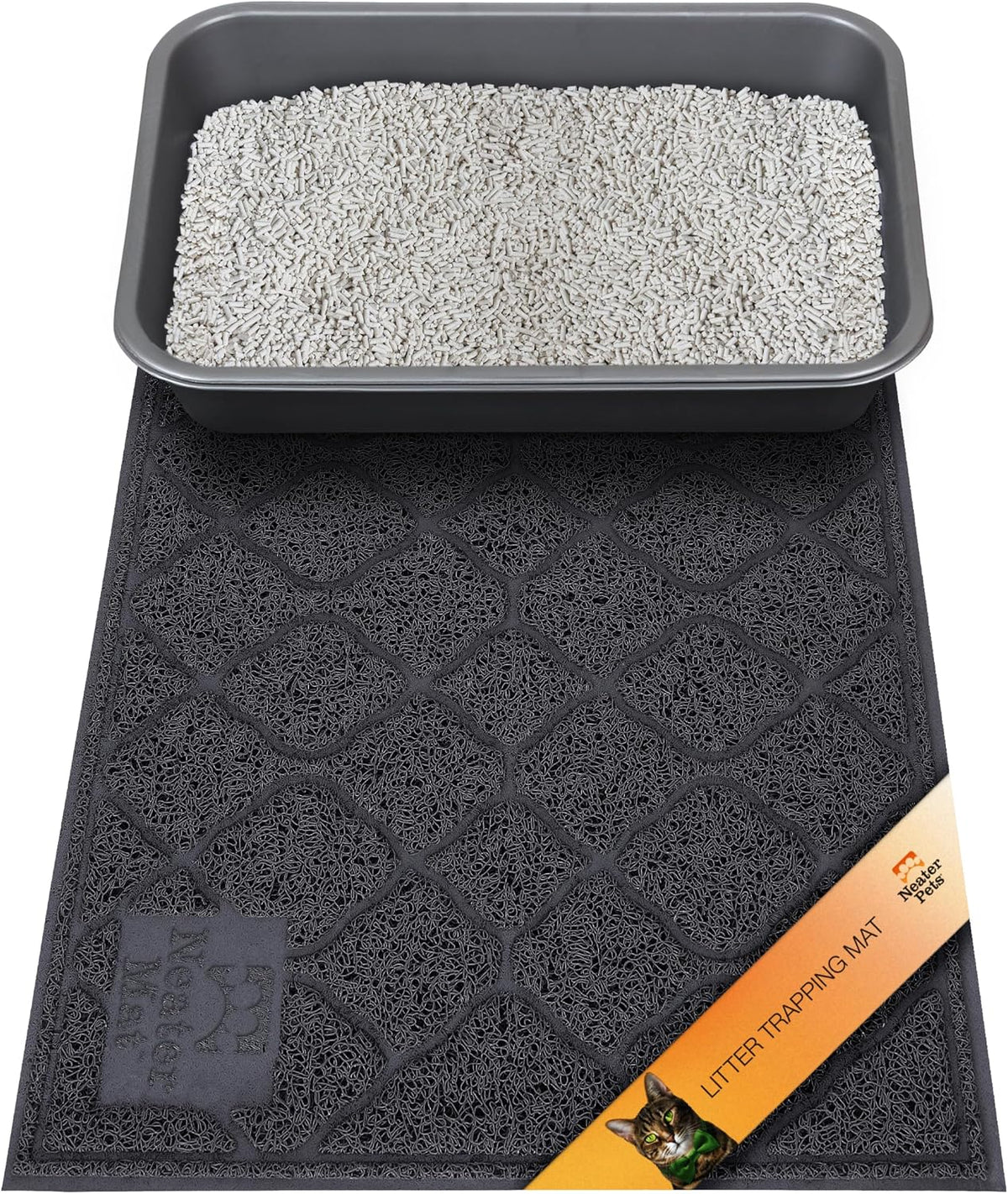 Neater Pets Neater Mat Cat Litter Mat - 17x24 / Black