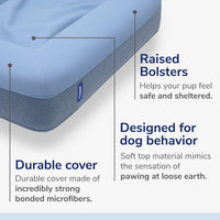 Casper Dog Bed, Plush Memory Foam - Blue / Small - image 2