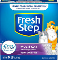 Fresh Step Odor Shield Multi Cat Clumping Cat Litter - Multi-Cat / 14 lb (Pack of 2) - image 4