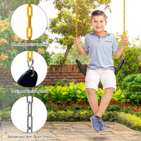 Sunnyglade 2PCS Swings Seats Heavy Duty with 66" Chain Support 250lb - Black / 2 - image 3