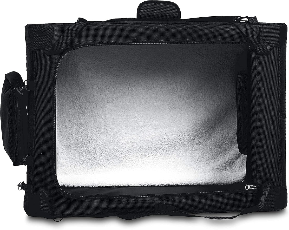 Amazon Basics Portable Folding Soft Pet Dog Crate Carrier Kennel - BLACK / 36.0"L x 24.0"W x 24.0"H - image 3