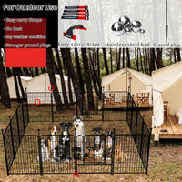 Dog Play Pen Indoors/Outdoor - 4 Add-On Panels / 36'' High - image 3