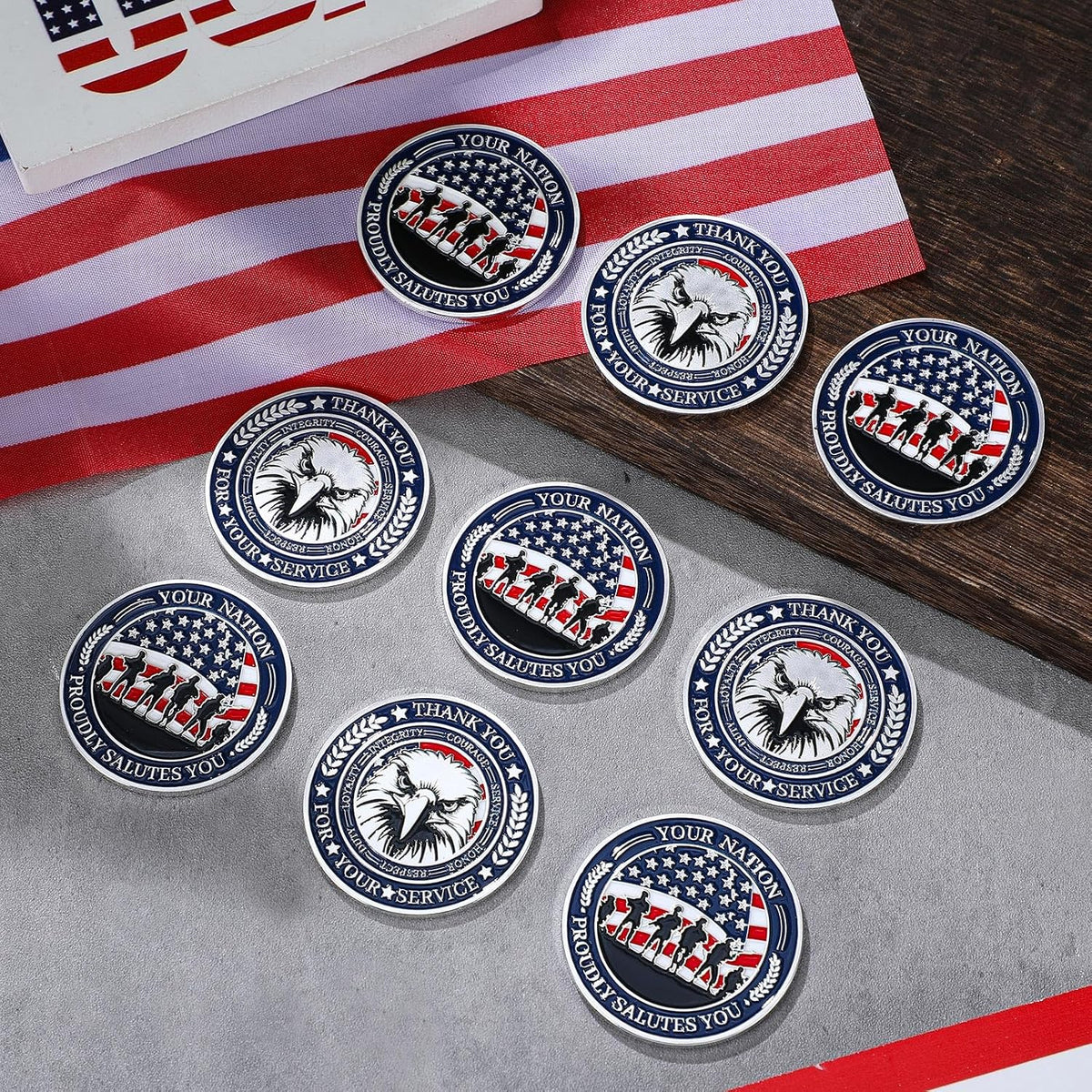 20pcs Military Challenge Coins - Classic - image 4