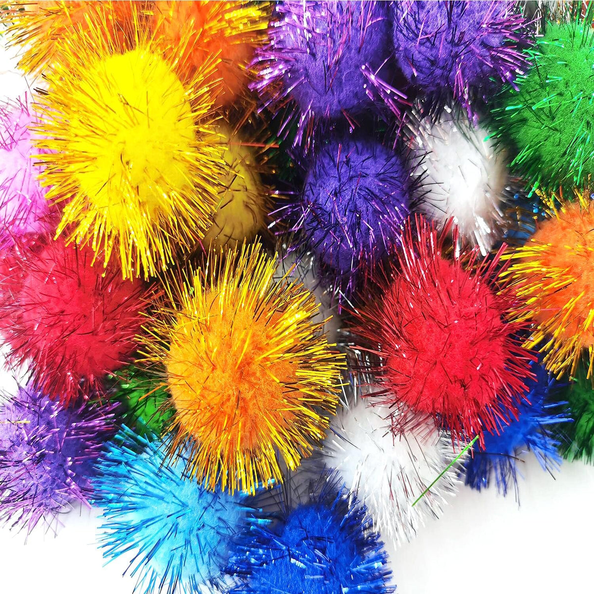 20 Pcs Assorted Color Flash Balls Cats Toy Balls – Essentials for Cats - 1.8 Inch (Pack of 100) - image 4