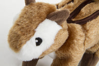 goDog Amphibianz Gecko Squeaky Plush Dog Toy - Wildlife Chipmunk (Brown) / Large - image 3